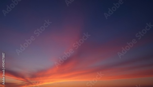 the colours of the sunset sky setting