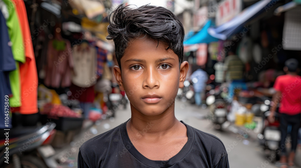 A vibrant portrait of a Tamil boy in a bustling street, capturing the essence of life in an Indian or Pakistani city. A vibrant portrait of a Tamil boy in a bustling street, capturing the essence of life in an Indian or Pakistani city.