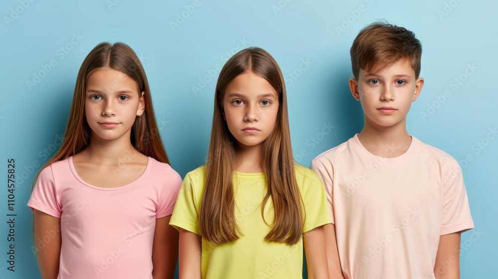 A teenage girl stands alone, her expression revealing the hurt from whispers and gossip among her peers. A teenage girl stands alone, her expression revealing the hurt from whispers and gossip among her peers.