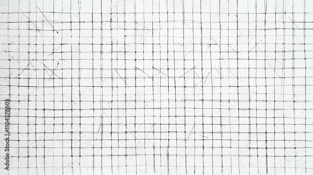 Monochromatic white grid pattern showcasing intricate details and textures on a flat surface Monochromatic white grid pattern showcasing intricate details and textures on a flat surface