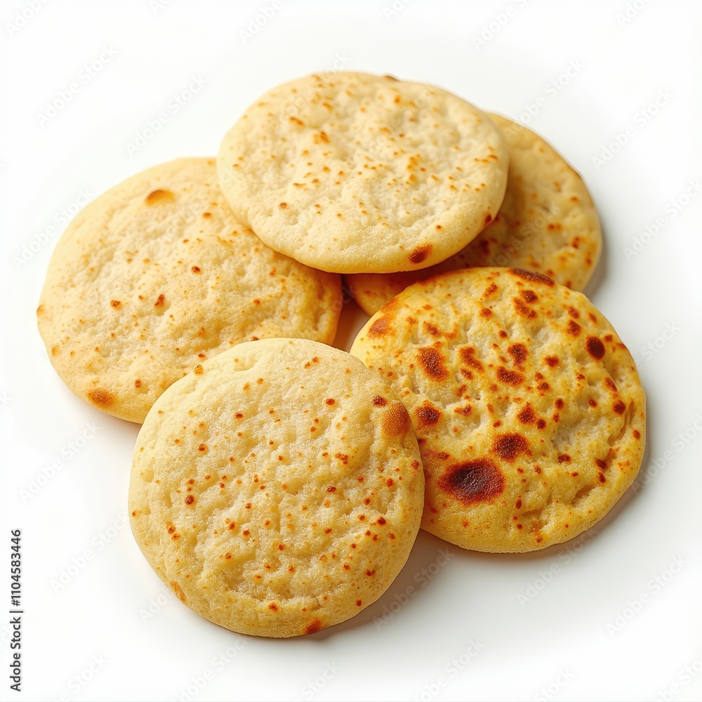Delicious Arepas food isolated on a white background Delicious Arepas food isolated on a white background