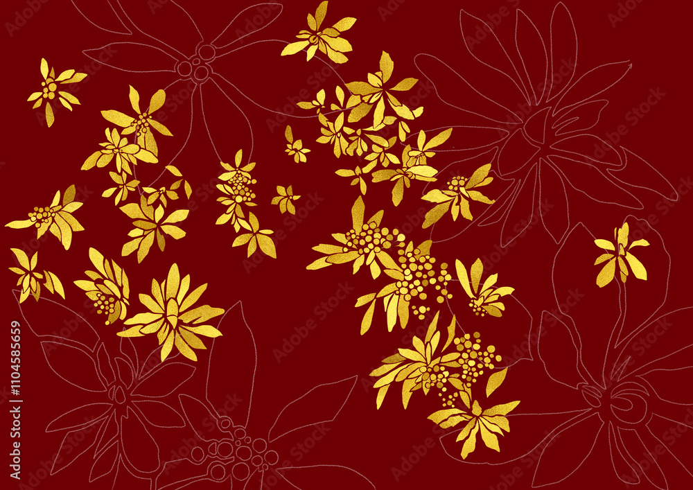 Dancing flower for season's greeting Dancing flower for season's greeting