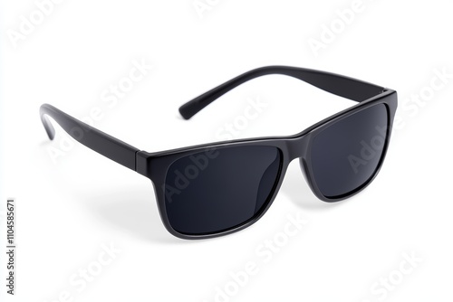 A pair of sunglasses with a black frame