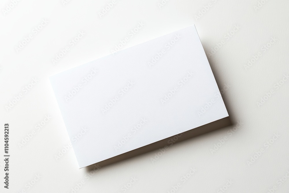 A white card with a black border sits on a white background A white card with a black border sits on a white background
