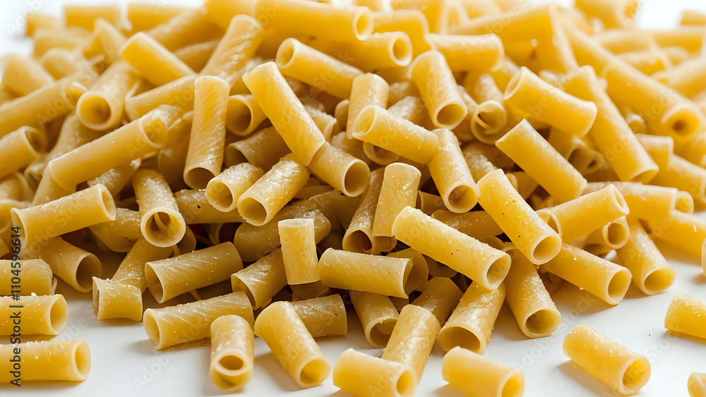 italian pasta farfalle isolated on white background, 300 dpi high quality photo