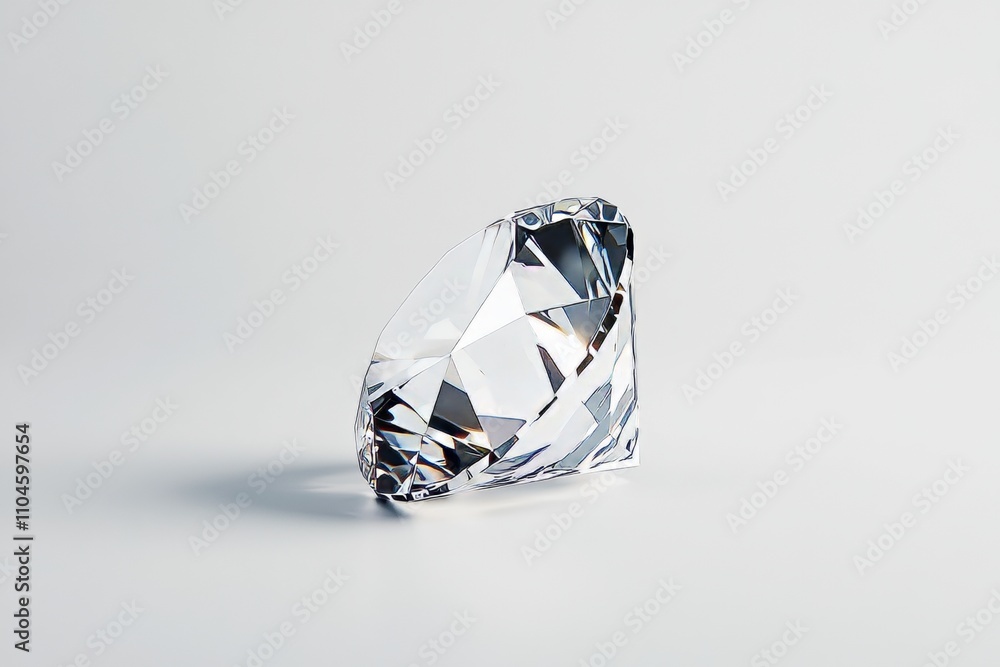 A diamond is shown in a close up A diamond is shown in a close up