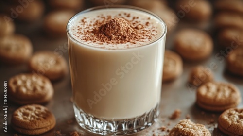 Eggnog with Cookies