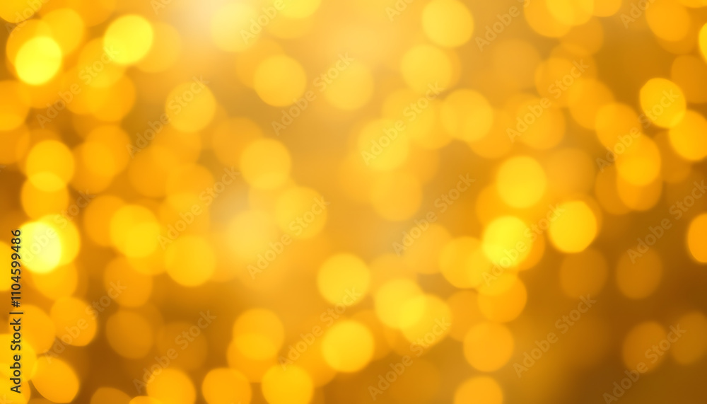 Fototapeta premium Blurred view of gold lights as abstract background, bokeh effect isolated with white highlights, png