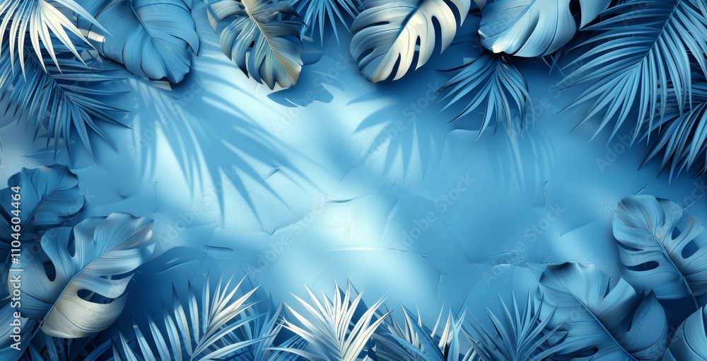 Silhouette Shadow on White Wall of Natural Palm Leaves in Sunlight Silhouette Shadow on White Wall of Natural Palm Leaves in Sunlight