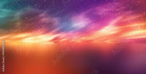 Vintage Abstract Gradient Background with Rainbow and Sunset Colors