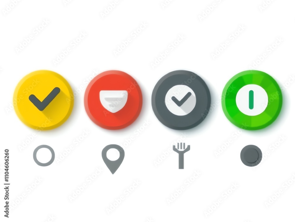 business icon set representing key performance indicators, strategic goals, or corporate values in a modern minimalist design on white background business icon set representing key performance indicators, strategic goals, or corporate values in a modern minimalist design on white background