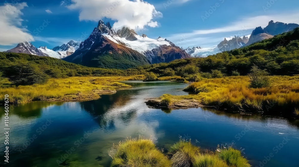 Natural beauties of the landscape with a view of the glacier 15 Natural beauties of the landscape with a view of the glacier 15