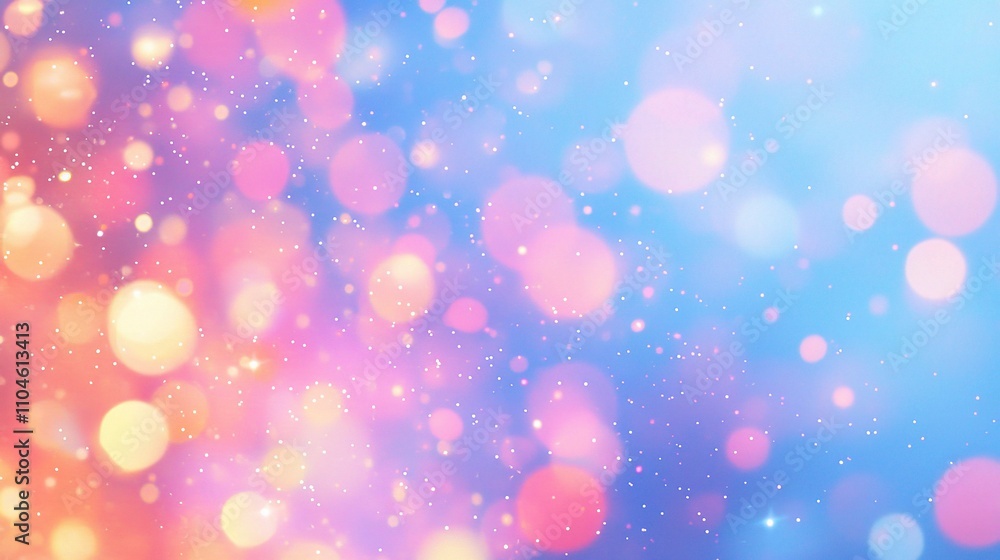 Colorful Bokeh Background with Soft Blurry Lights and Sparkles Colorful Bokeh Background with Soft Blurry Lights and Sparkles