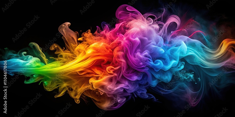 Obraz premium Magic Smoke Logo Reveal, Animated Branding, Abstract Design