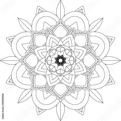 Vibrant mandala color book with simple, hand-drawn vector designs! Perfect for coloring, drawing, painting, and art lovers. Floral, geometric, symmetrical patterns for creativity and relaxation.

