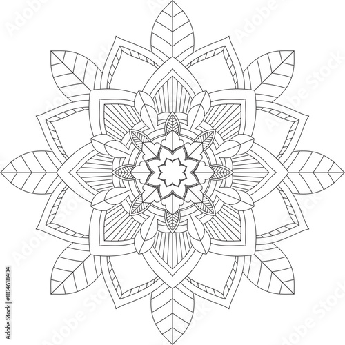 Vibrant mandala color book with simple, hand-drawn vector designs! Perfect for coloring, drawing, painting, and art lovers. Floral, geometric, symmetrical patterns for creativity and relaxation.

