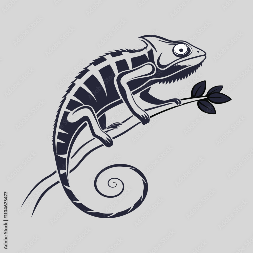 chameleon silhouette vector art and illustration chameleon silhouette vector art and illustration