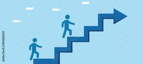 business graph pointing up profit icon. success path sign. growth statistics improvement concept design