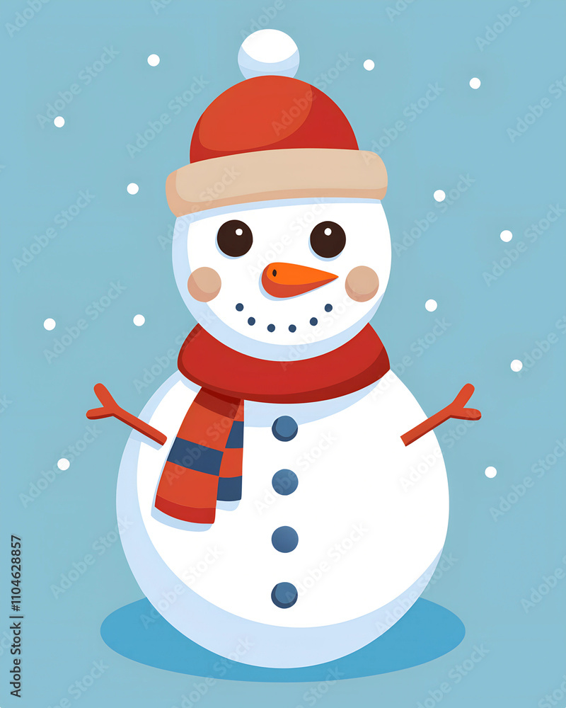 Naklejka premium snowman 