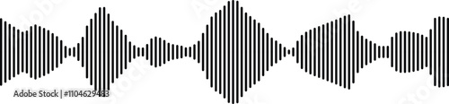 Sound waves collection. High frequency radio wave. Music equalizer. Interference voice recording. Sound wave set. Sound waves, Equalizer, Audio waves, Radio signal. Podcast Equalizer template. Vector 