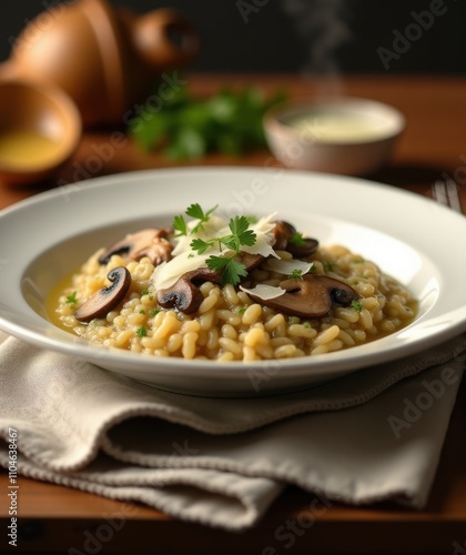 Creamy Mushroom Risotto 