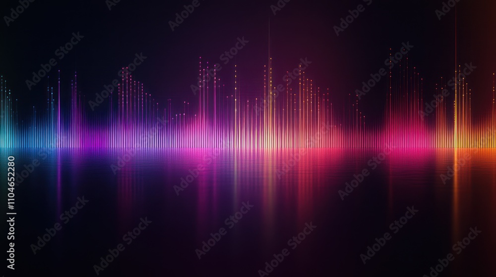 Abstract Neon Light Equalizer Abstract Neon Light Equalizer