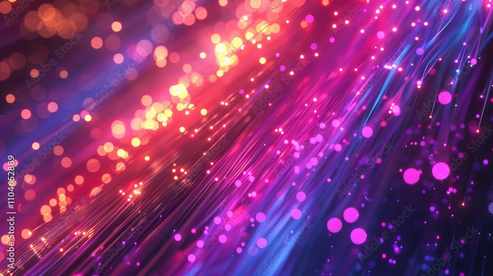 Fiber technology lights abstract background Fiber technology lights abstract background