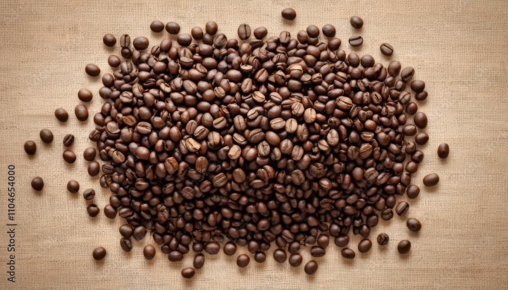 Premium Java Coffee Heap And Wooden Texture Premium Java Coffee Heap And Wooden Texture