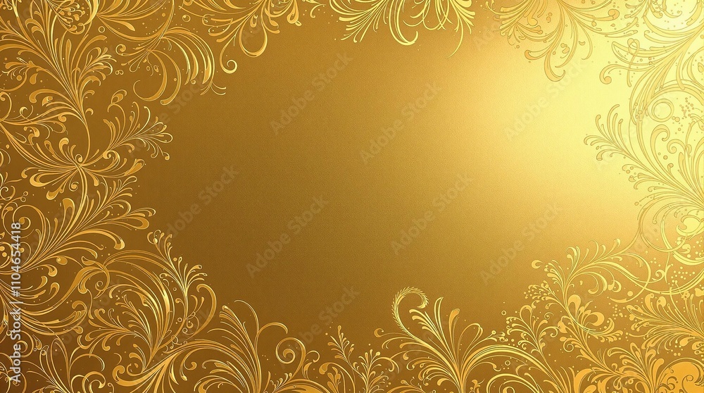 Shimmering metallic gold with delicate floral patterns, golden hues, refined design, elegant motifs, premium finish, refined elegance. Shimmering metallic gold with delicate floral patterns, golden hues, refined design, elegant motifs, premium finish, refined elegance.