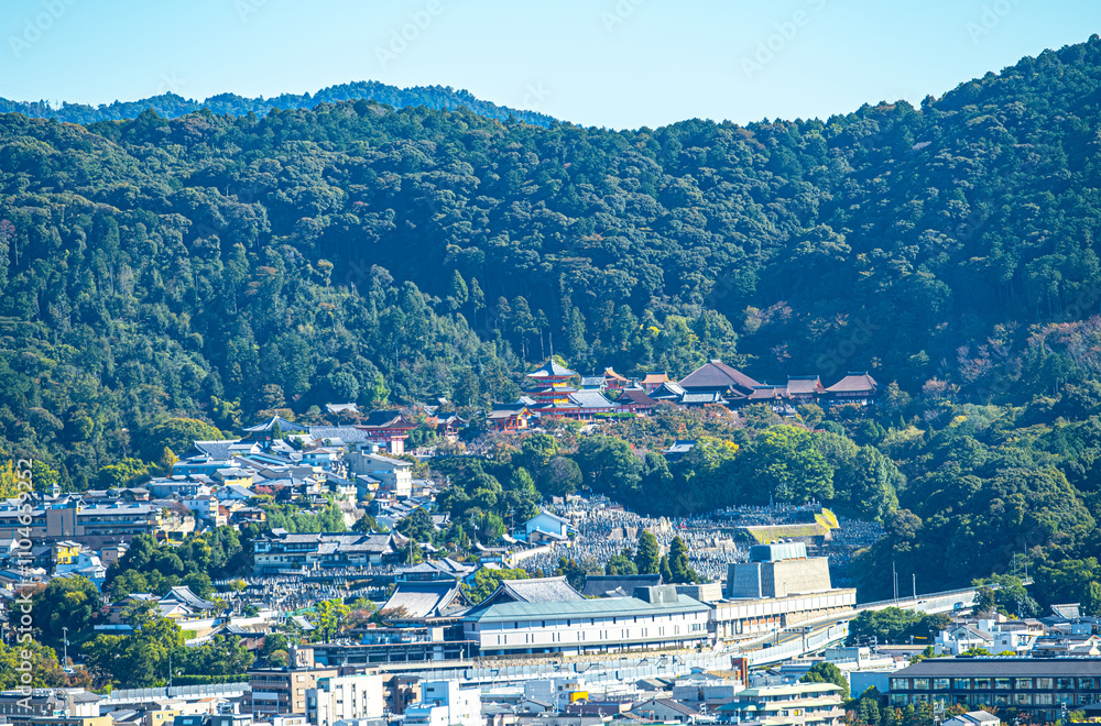 Obraz premium 京都タワーからの風景