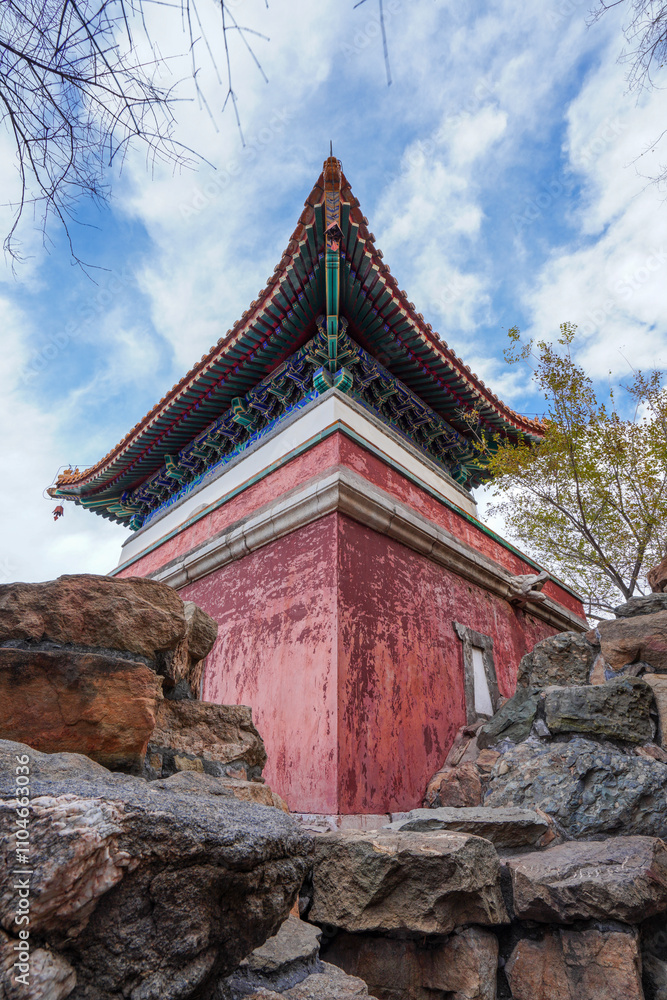 Tibetan architecture in the Four Great Regions of Summer Palace in Beijing. Tibetan architecture in the Four Great Regions of Summer Palace in Beijing.