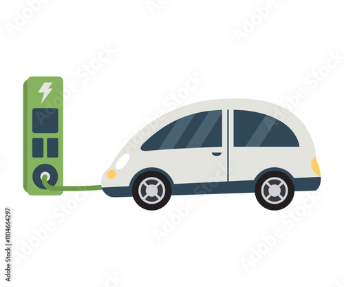 car electric vehicle charged