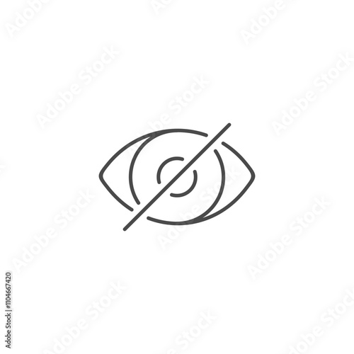 Eye blind icon template vector illustration