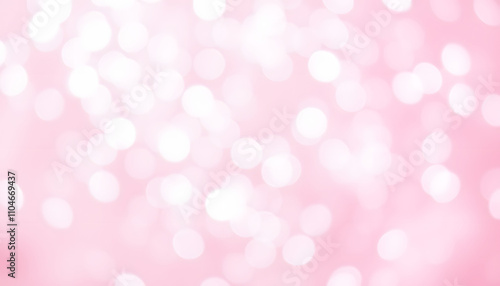 Glamorous sparkling defocused blurred festive background in light pink tones isolated with white highlights, png