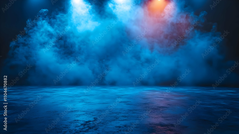 Blue and Orange Smoke Background Blue and Orange Smoke Background