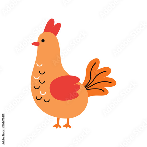 Hen Vector Illustration