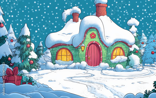 Christmas themed business background
