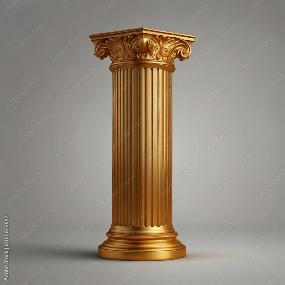 Stunning Golden Classic Pillar for Architectural Designs Stunning Golden Classic Pillar for Architectural Designs