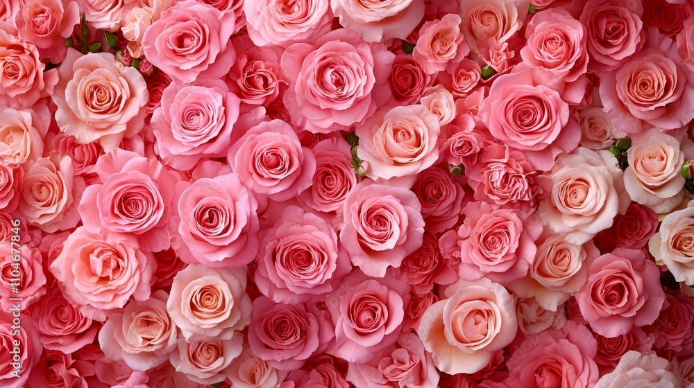 Vibrant Pink Rose Bouquet Luxurious Floral Background Abundant Blooming Flowers Vibrant Pink Rose Bouquet Luxurious Floral Background Abundant Blooming Flowers