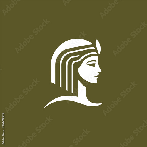 Cleopatra lady logo