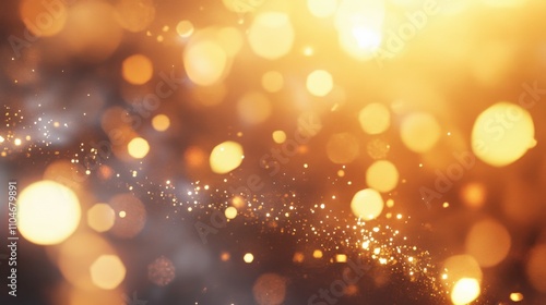 abstract golden bokeh background for festive occasions