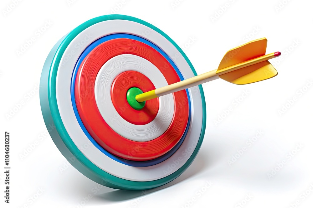 Target and Goal Success Marketing Concept - Isometric 3D Arrow Icon Illustration for Effective Strategy and Achievement in Business Target and Goal Success Marketing Concept - Isometric 3D Arrow Icon Illustration for Effective Strategy and Achievement in Business