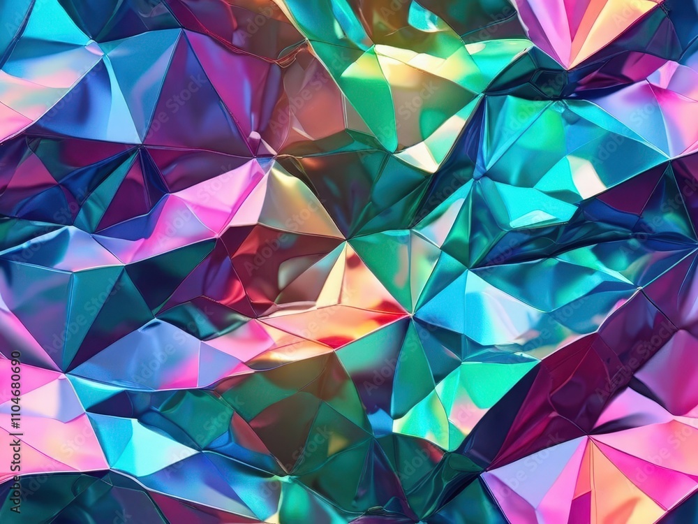 Obraz premium the AI Image Generator, Multicolored Abstract Geometric Pattern Background