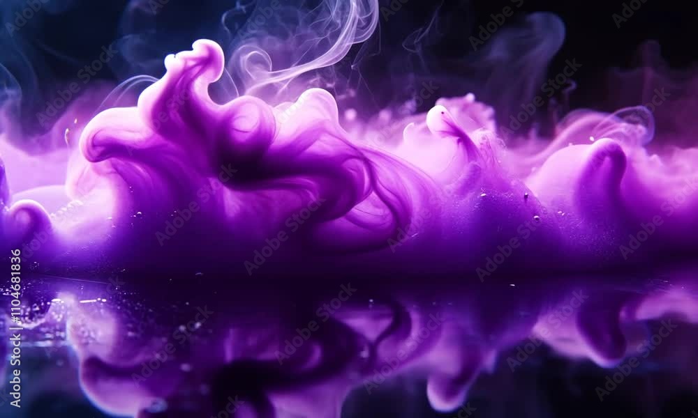 A vibrant swirl of purple liquid and vapor, creating an abstract and artistic effect. A vibrant swirl of purple liquid and vapor, creating an abstract and artistic effect.
