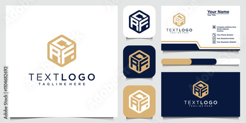 CRF logo design template vector illustration