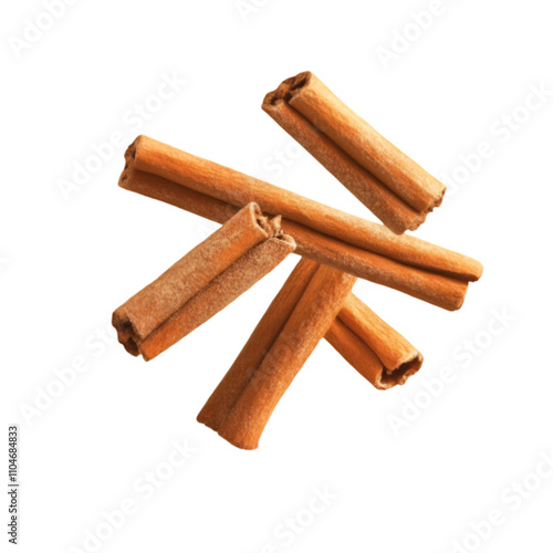 Cinnamon Sticks Closeup Isolated on White and transparent Background. PNG cutout. cinnamon sticks, cinnamon closeup, spice sticks, isolated cinnamon, transparent background, white background,