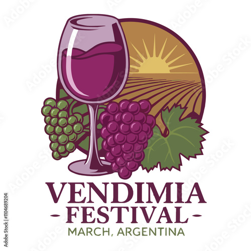 Vendimia Festival Wine Logo