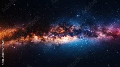 Wallpaper Mural Futuristic Milky Way Panorama with Star Clusters Torontodigital.ca