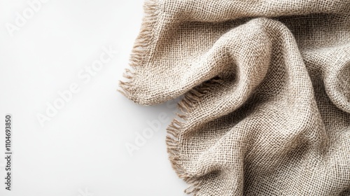textured burlap fabric with a natural look for home decor and crafting
