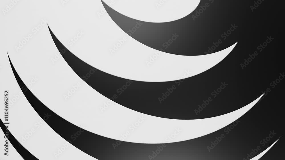 Loop black and white spiral motion background
Loop black and white spiral motion background